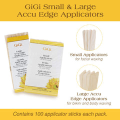 GIGI Accu Edge large wax applicator for quick body waxing.
