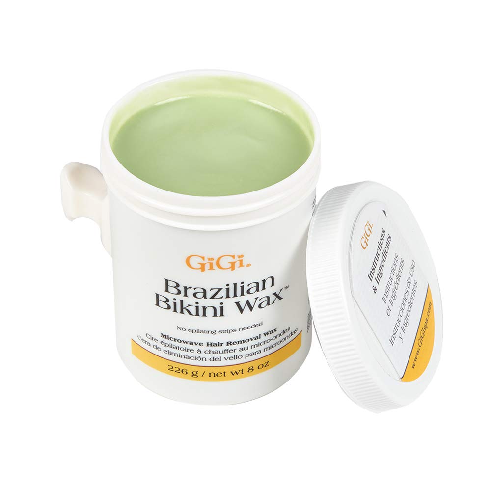 Gigi 8 oz microwavable wax ideal for home waxing sessions.