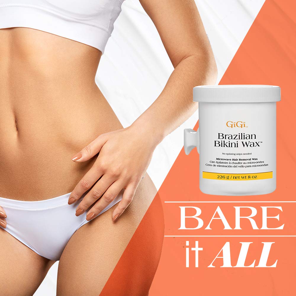 Gigi microwaved formula melts quickly with no skin residue during use.