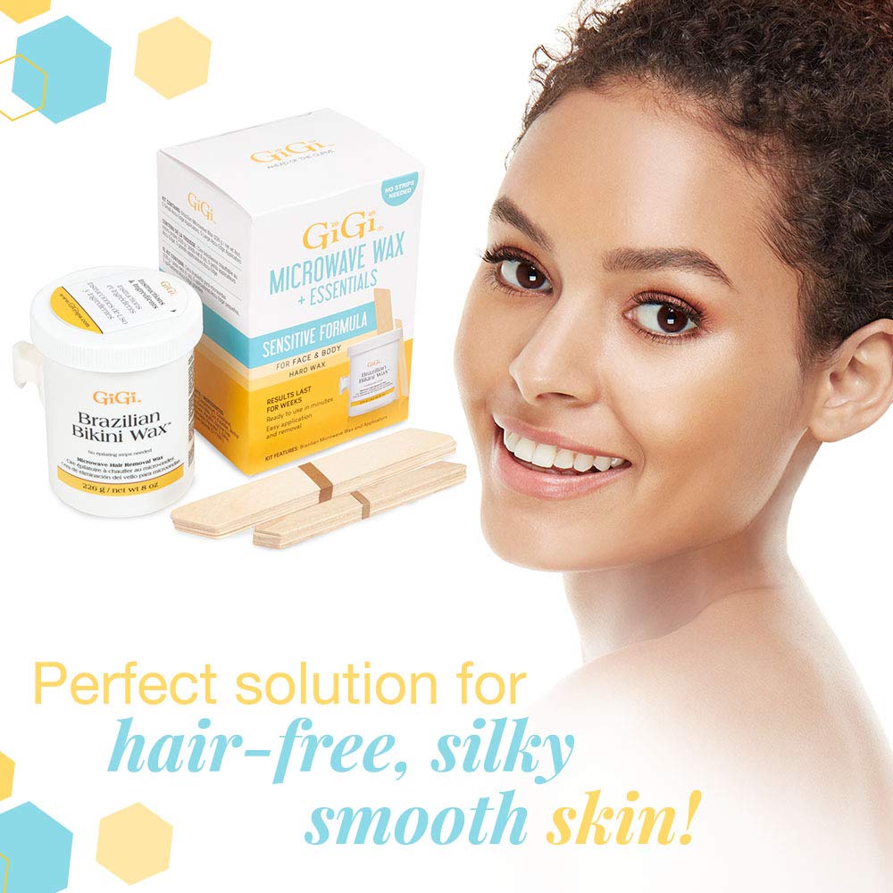 GIGI wax applicators close-up showing easy at-home application