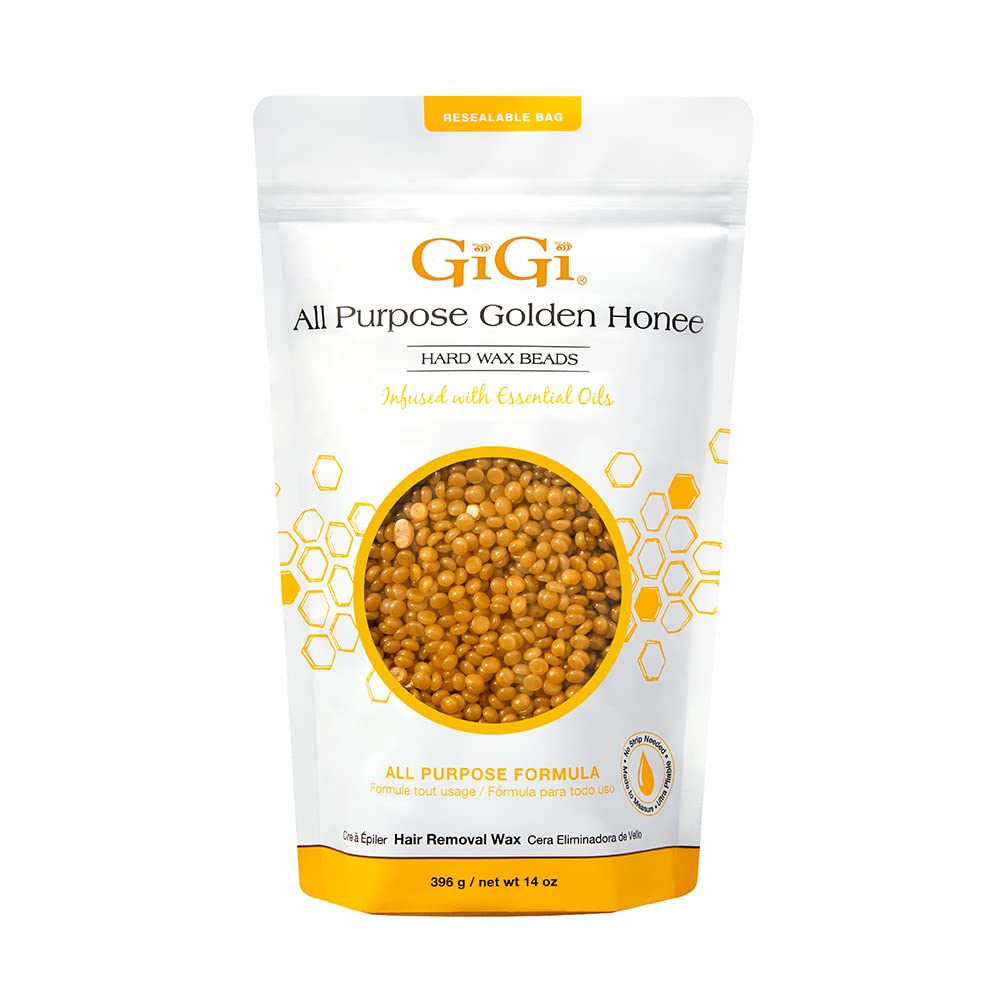 GIGI Golden Honee beads for face and body, smooth hair removal without strips