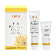 GIGI hair removal cream for the face packaging, convenient for at-home grooming.