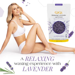 GIGI pourable hard wax beads enable thin economical applications.