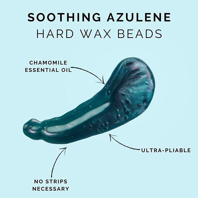 GIGI hard wax beads texture close-up emphasizing thin, even layer application.