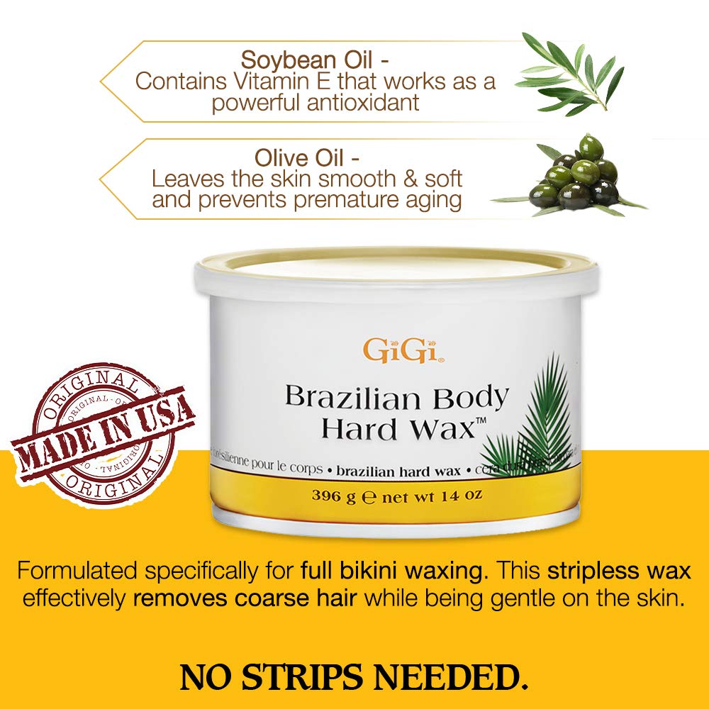 GIGI hard wax for facial use offering gentle grip and precision.