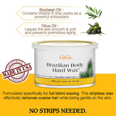 GIGI hard wax for facial use offering gentle grip and precision.