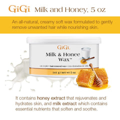 GIGI Honee wax facial application showing gentle, skin-friendly use.