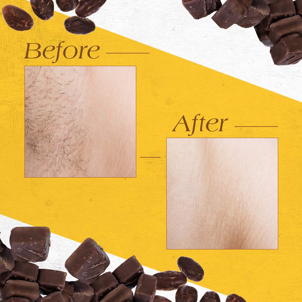 Cocoa seed extract supports gentle care for sensitive skin during waxing.