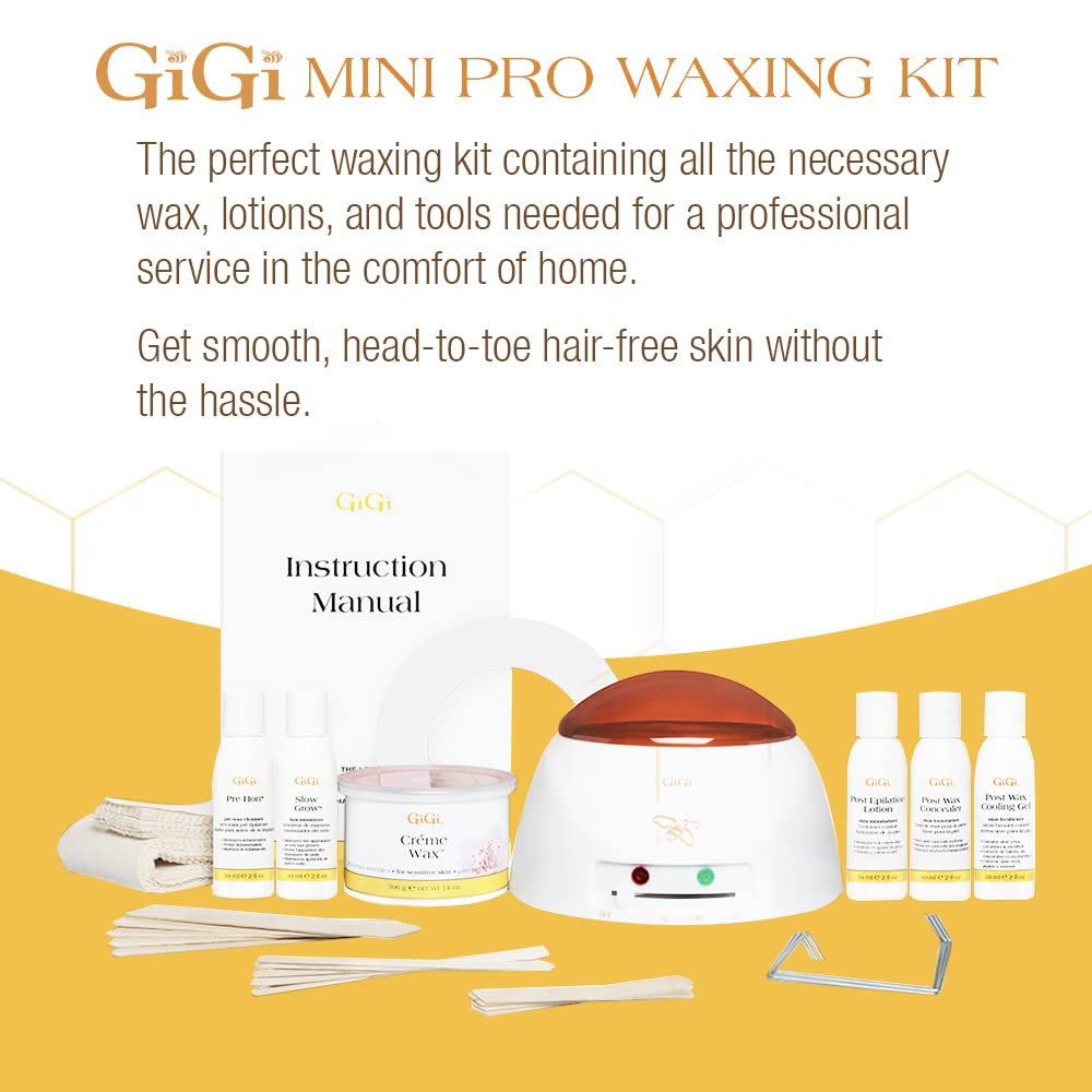 GIGI Mini Pro Waxing Kit all-purpose honee for smooth prep and waxing.
