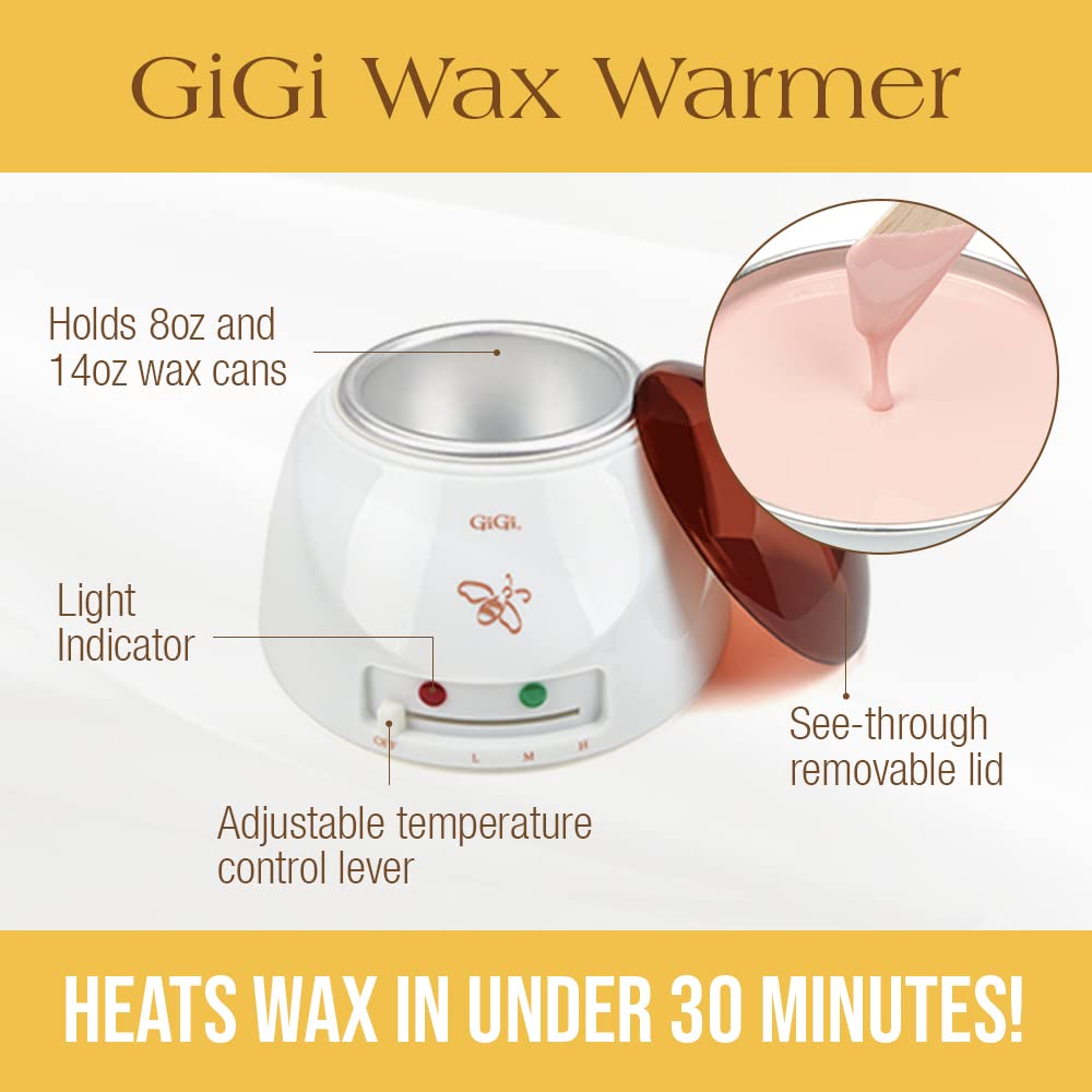 GIGI Mini Pro Waxing Kit cloth strips in multiple sizes for precision waxing.