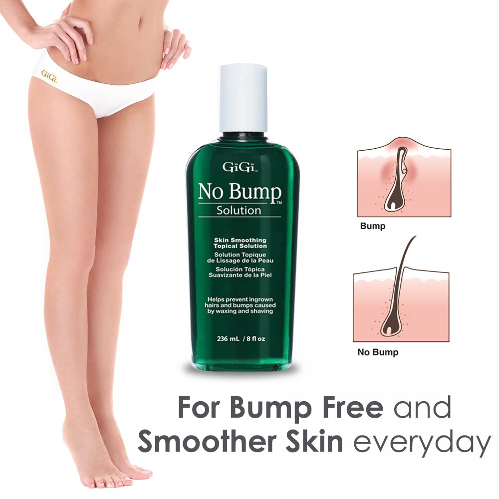 GIGI No Bump with salicylic acid gently exfoliates pores.