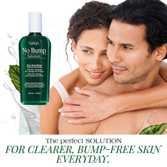 GIGI No Bump texture close-up reveals smooth, light post-removal protection.