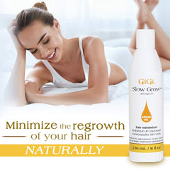 GIGI Post Waxing Treatment Argan Oil drops highlight nourish and hydrate skin.