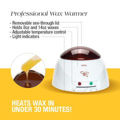 GIGI pre-epilation powder absorbs oils for smoother wax adhesion.
