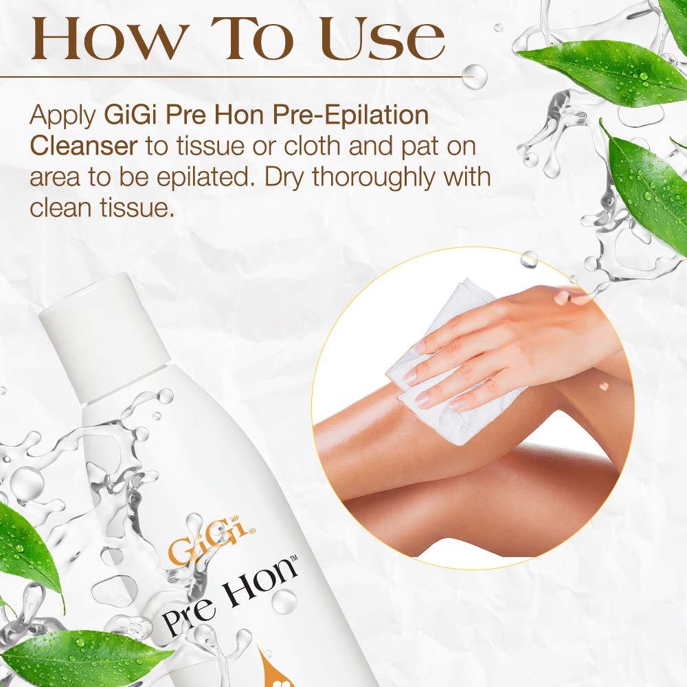 GIGI packaging shows 8 oz bottle for salon or home use