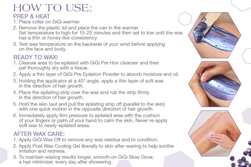 GIGI beads for salon use provide precise removal with minimal mess.
