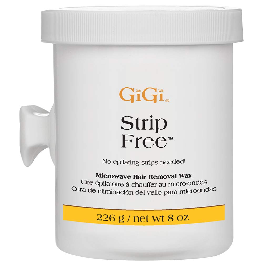 GiGi strip-free microwave wax in 8 oz jar for at-home hair removal
