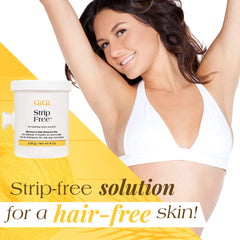 Gigi microwave wax with holder for quick at-home waxing sessions