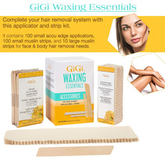 GIGI large muslin strips for efficient waxing on larger areas.