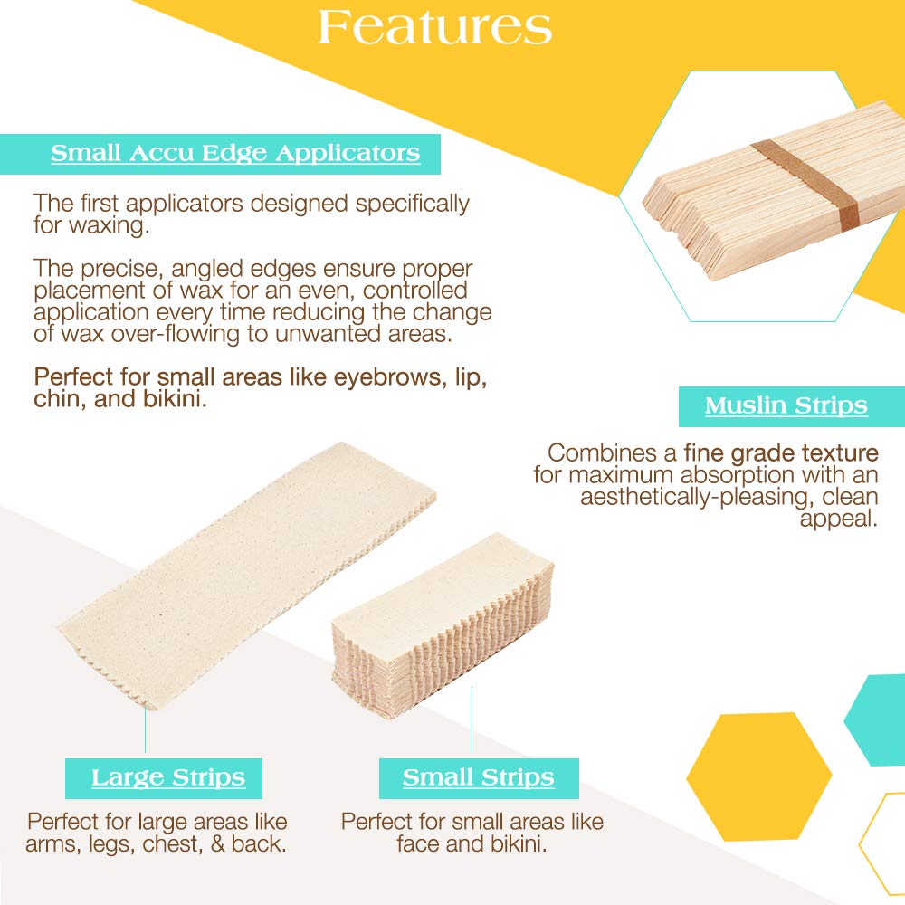 GIGI small muslin strips for clean, controlled waxing on small areas.