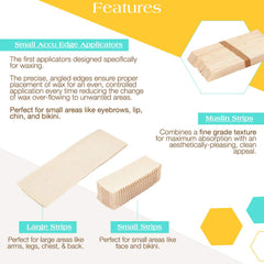 GIGI small muslin strips for clean, controlled waxing on small areas.