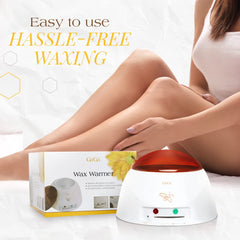 GiGi wax warmer clear cover shows melting progress while protecting wax.