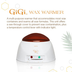 GiGi wax warmer control panel allows precise heat adjustments for different wax types.