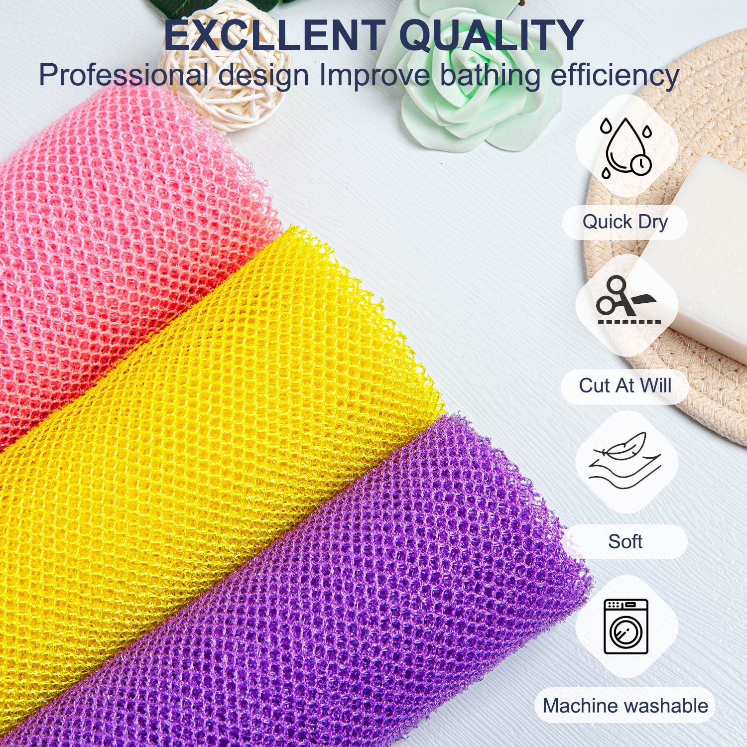 GIGULES African Exfoliating Net demonstrates long reach for tough areas.