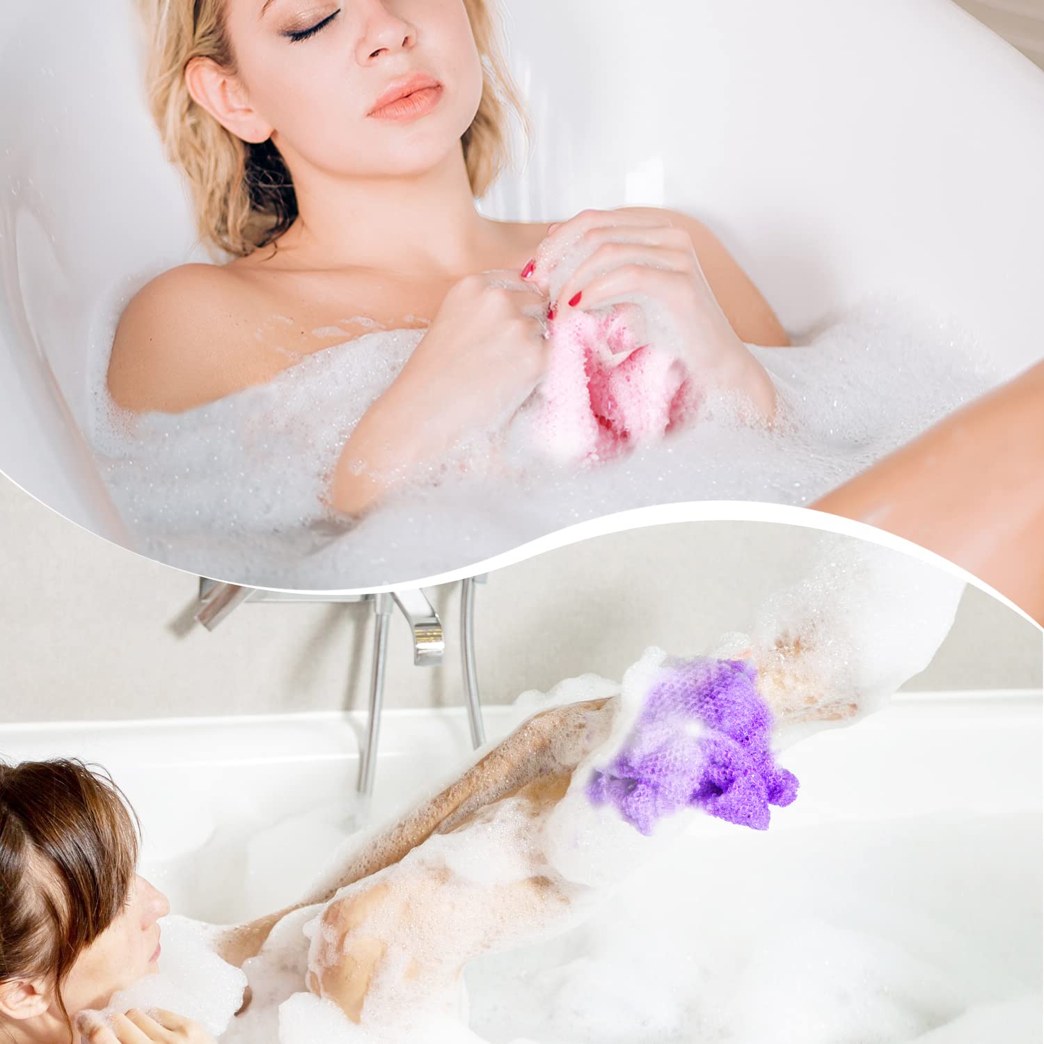 GIGULES Exfoliating Net delivers gentle scrubbing with comfort.