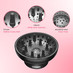 GIHALI heat-resistant PC diffuser protects hair during drying