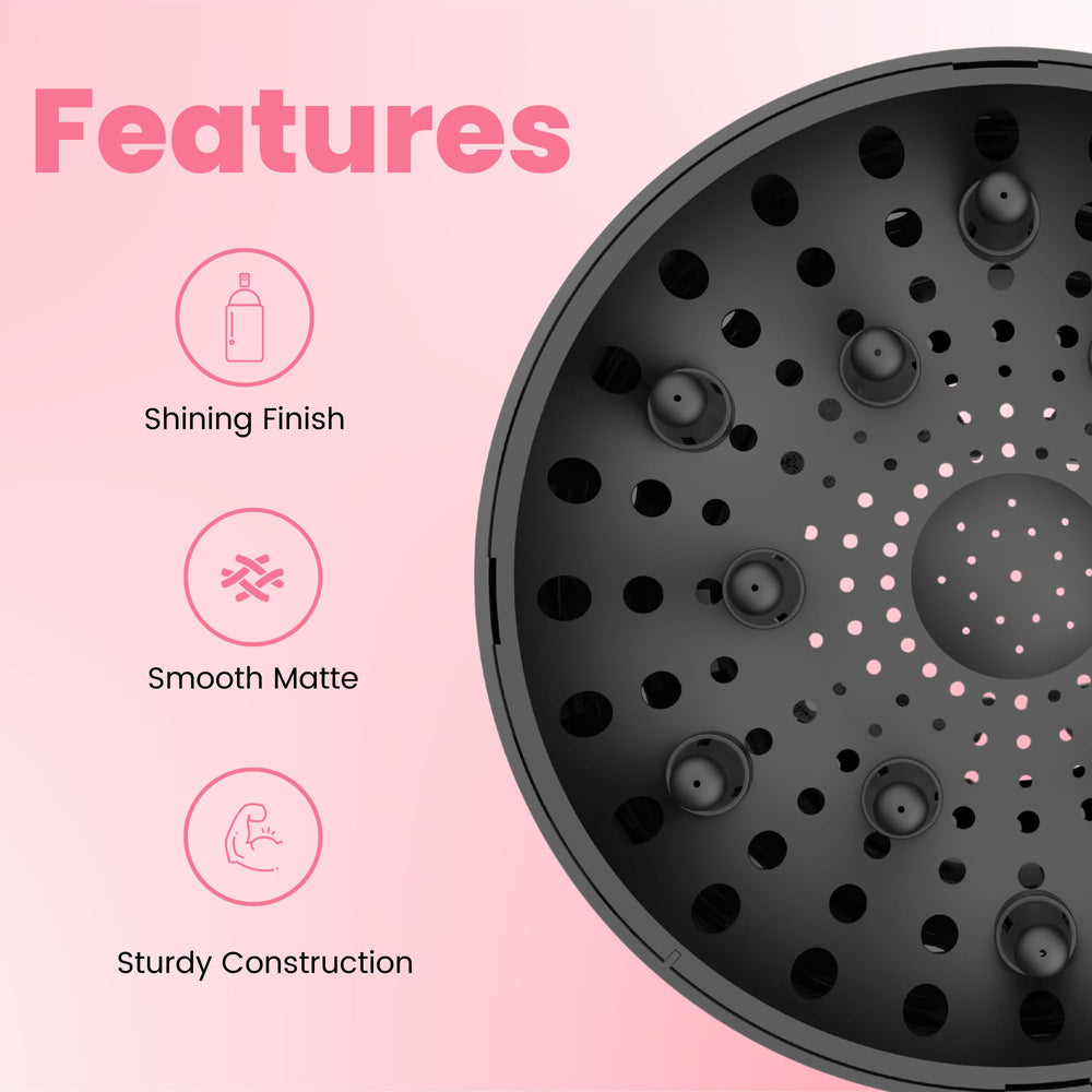 GIHALI universal-fit diffuser supports most dryers for versatile styling