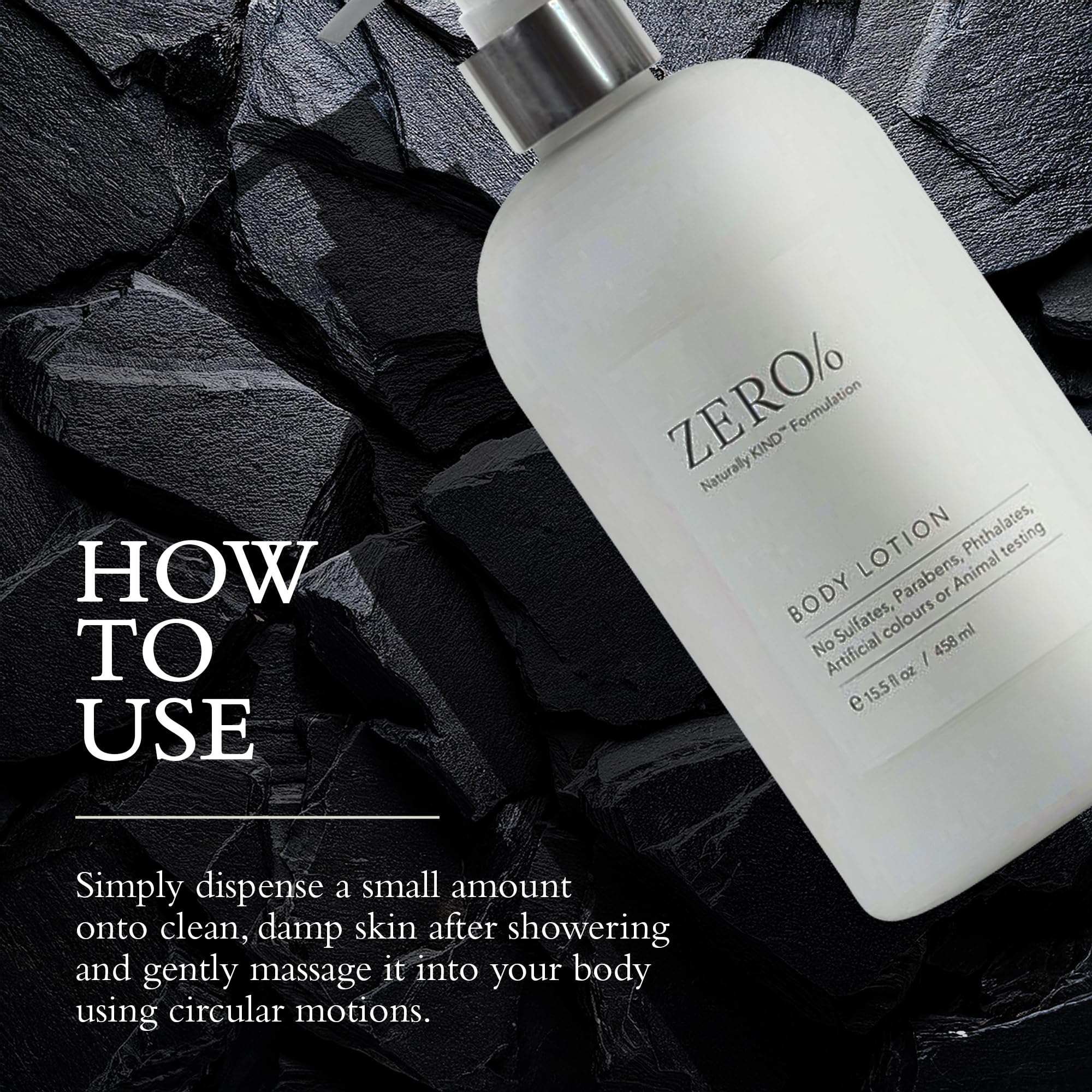 Zero% lotion suitable for all skin types by Gilchrist & Soames