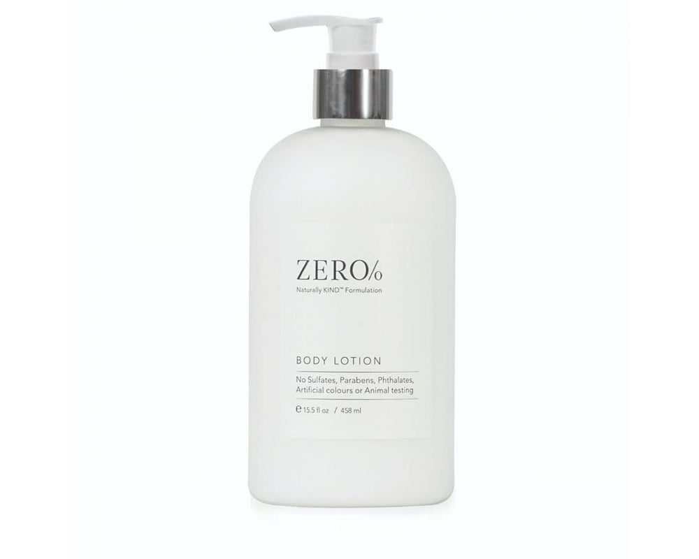 Gilchrist & Soames Zero% Body Lotion bottle front for all-day moisture