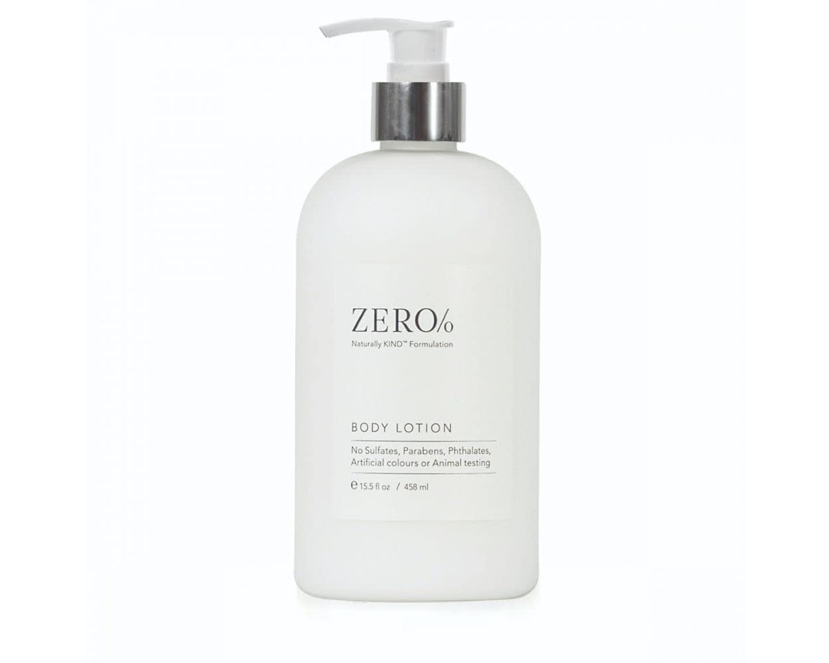 Gilchrist & Soames Zero% Body Lotion bottle front for all-day moisture
