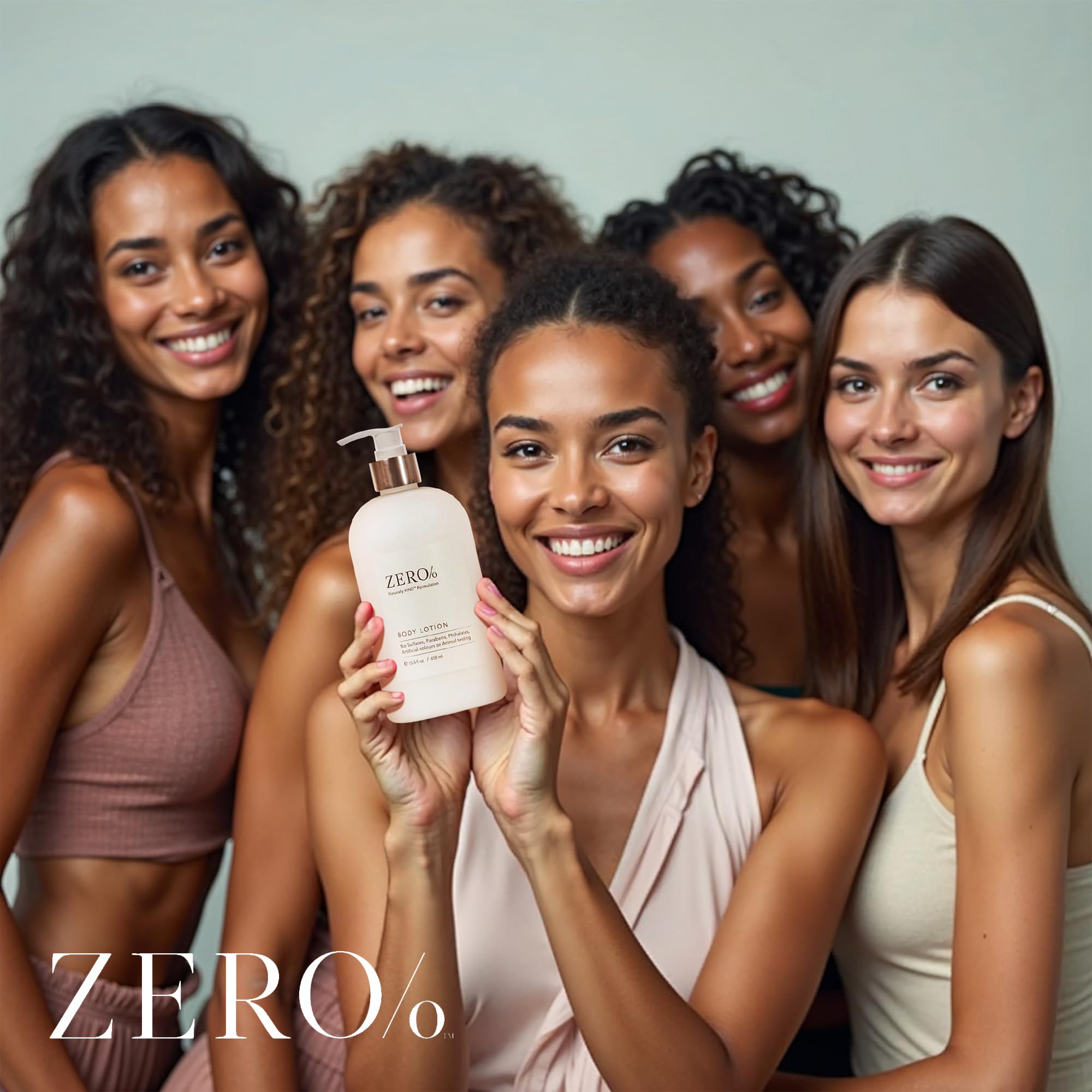 Hands massaging Gilchrist & Soames Zero% Body Lotion into skin