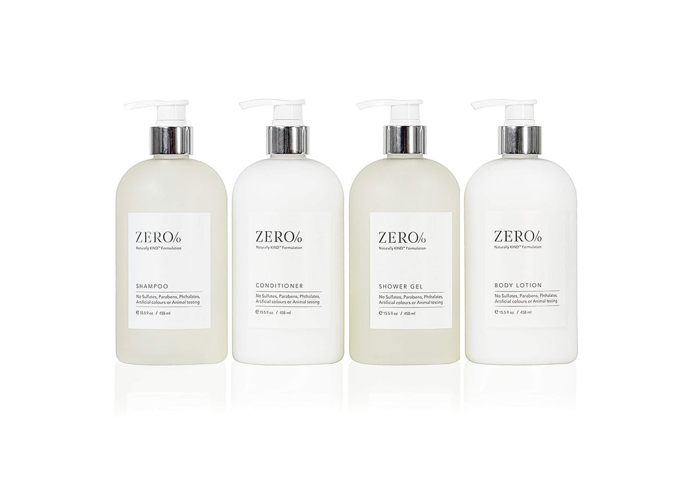Gilchrist & Soames Zero% Shampoo packaging closeup shows premium design.