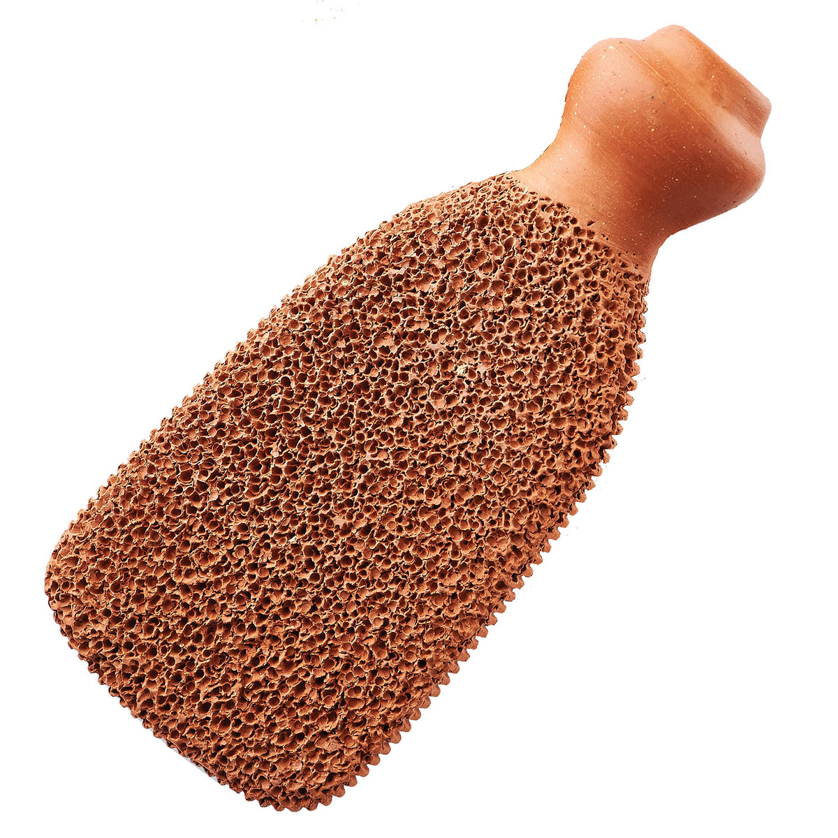 GILDEN TREE Terra-Cotta pumice stone close-up showing natural texture for gentle exfoliation