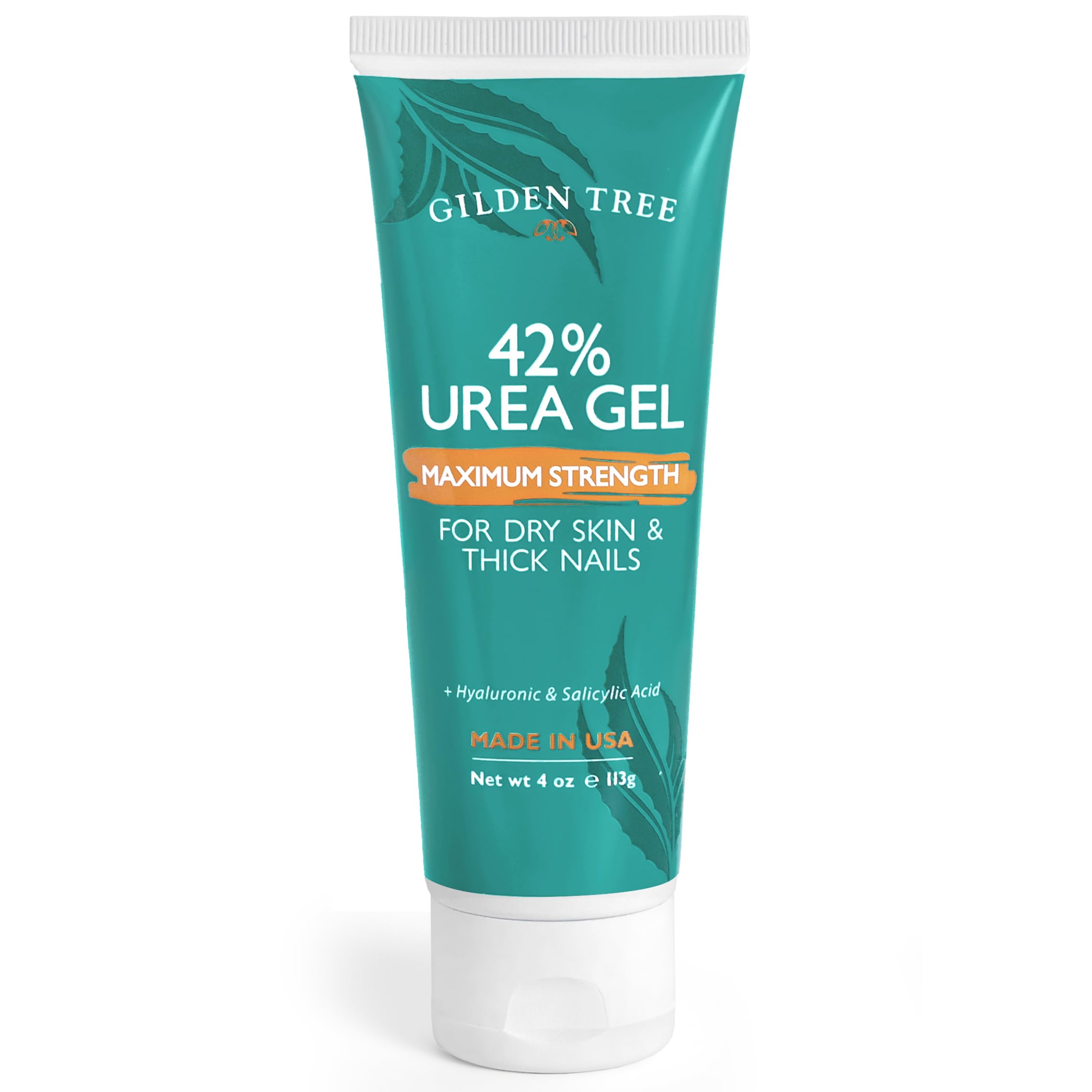 GILDEN TREE Urea Gel 42% en botella transparente para pies, alivio suave.