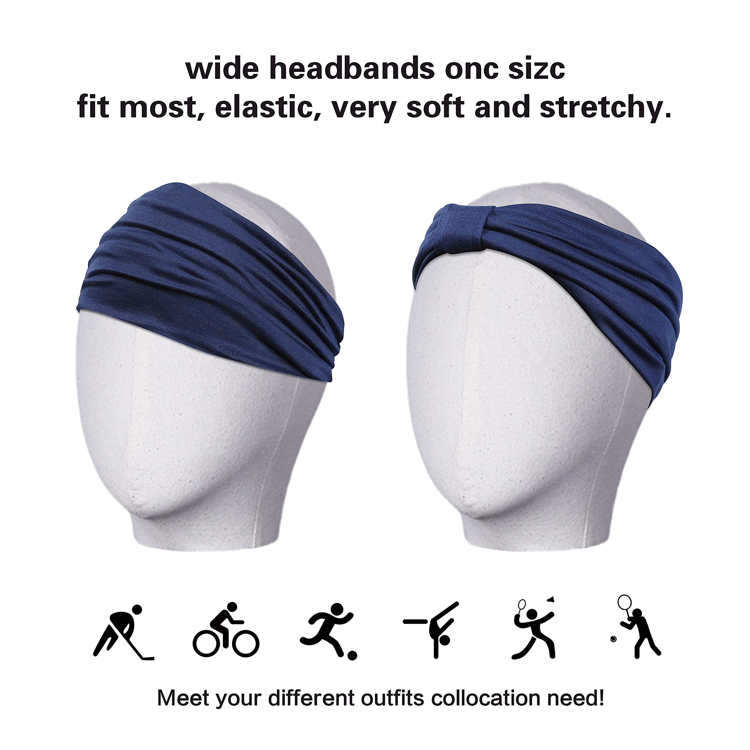 GiLi headband worn during workout; sweat-wicking comfort stays in place