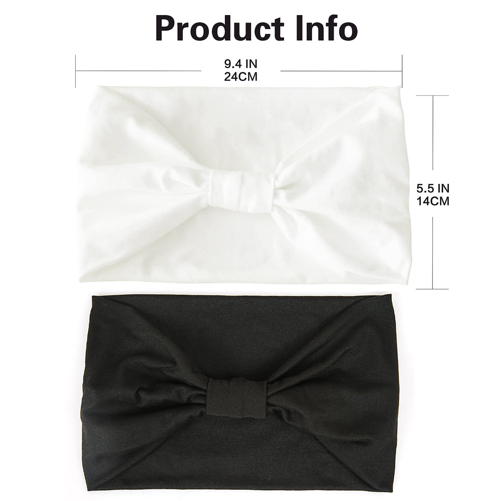 GiLi knotted headband black fashion shot; stylish and functional