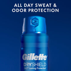 Anti-white mark technology in Gillette Dry Spray reduces residue