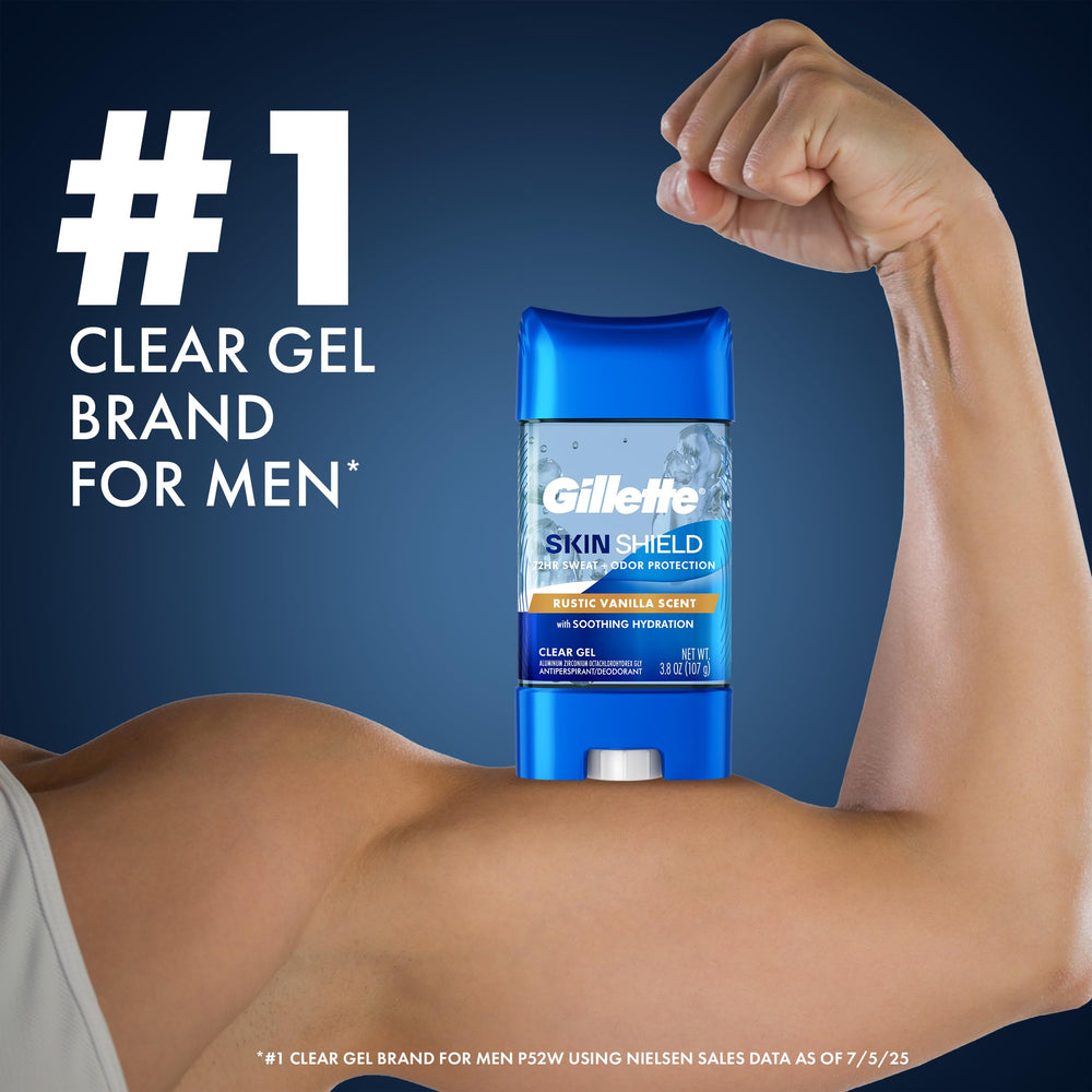 Gillette antitranspirante: una sola aplicación dura todo el día, frescura continua.