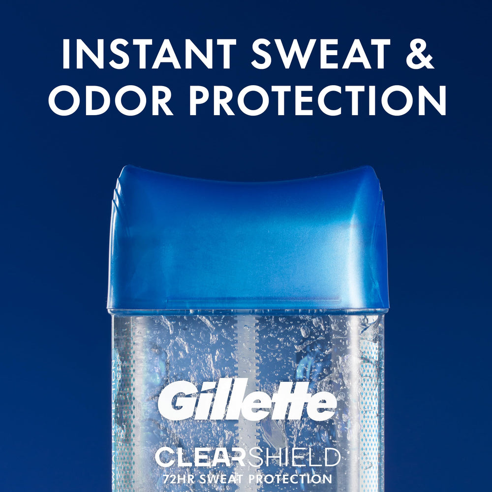 Aplicación rápida de gel claro Gillette que se seca