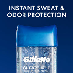 Aplicación rápida de gel claro Gillette que se seca