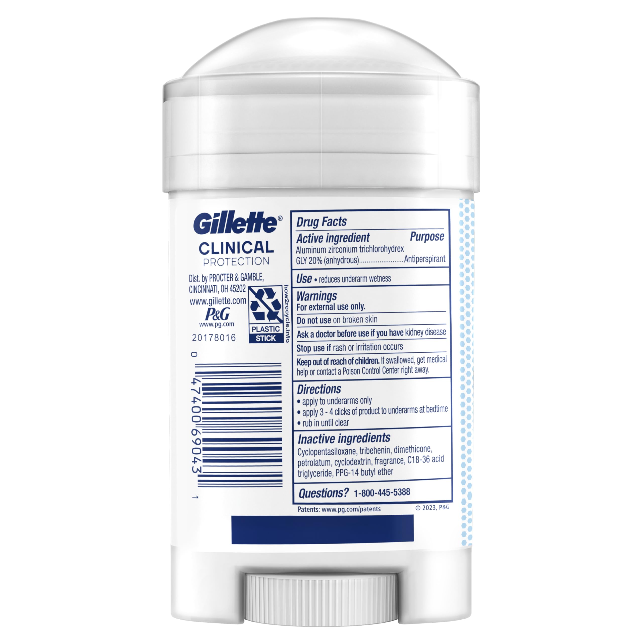 Empaque minimalista de Gillette Clinical para uso diario.