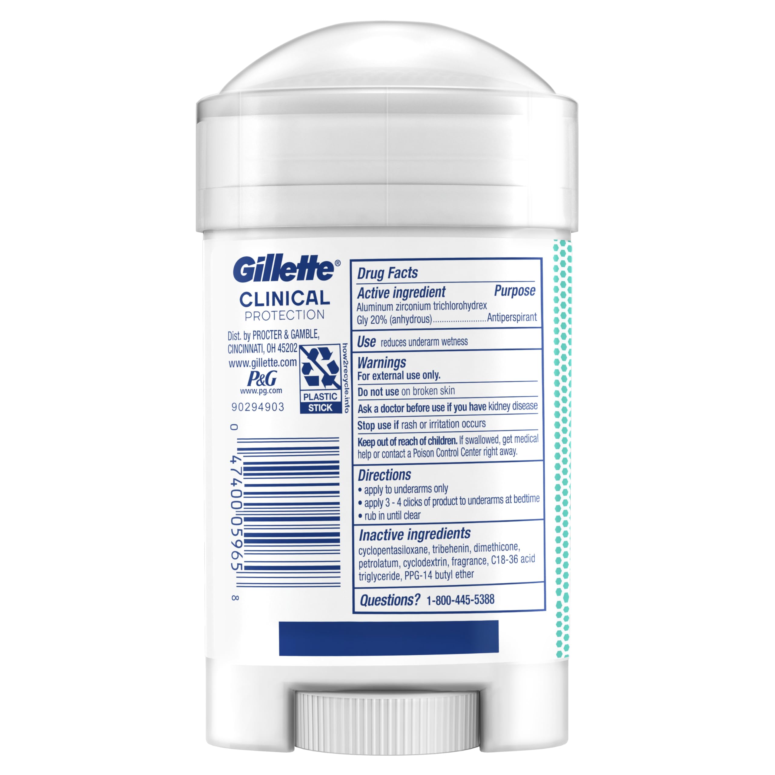 Barra desodorante Gillette, fragancia fresca para el día a día.