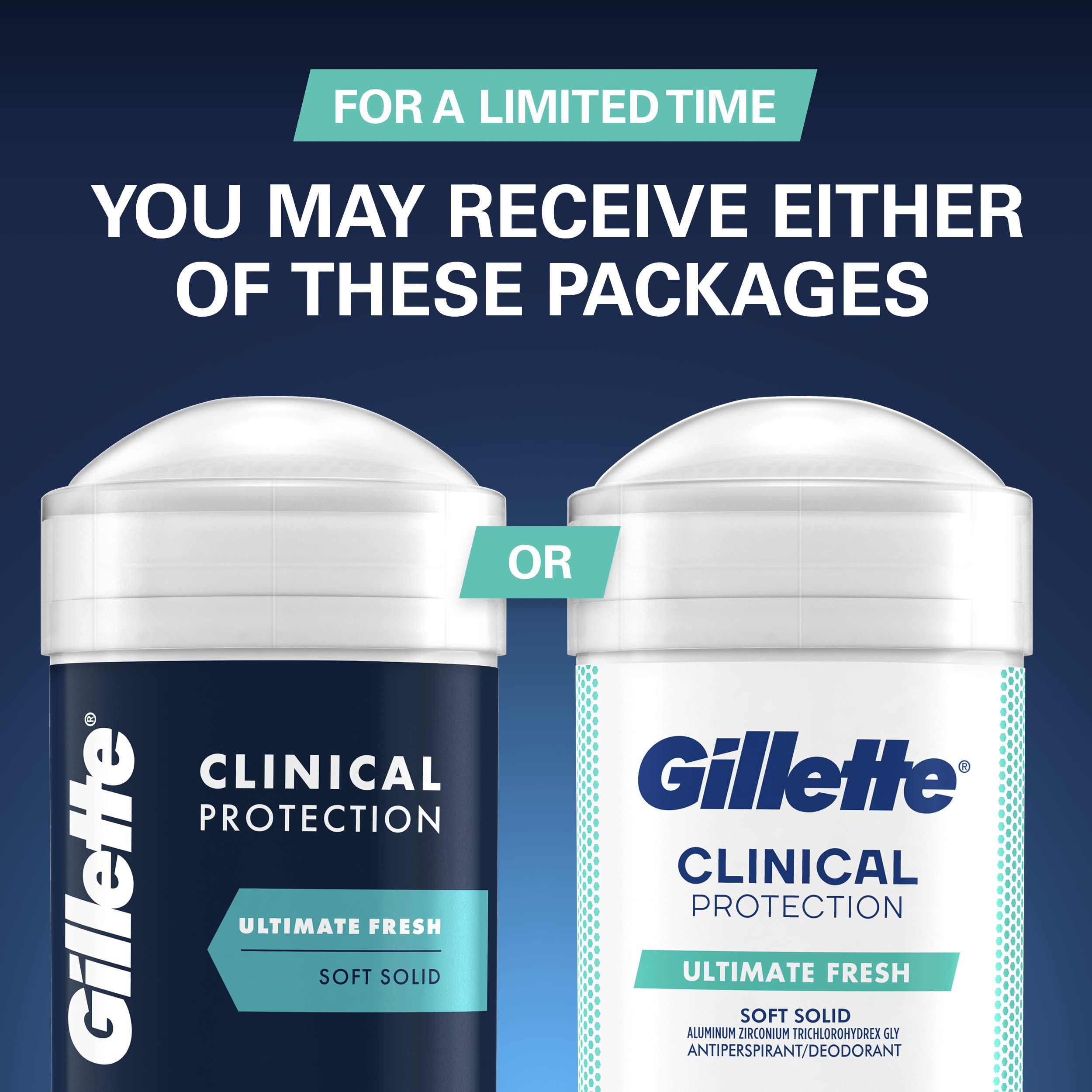 Ingredientes acondicionadores para la piel en Gillette Protección Clínica, minimiza irritación.