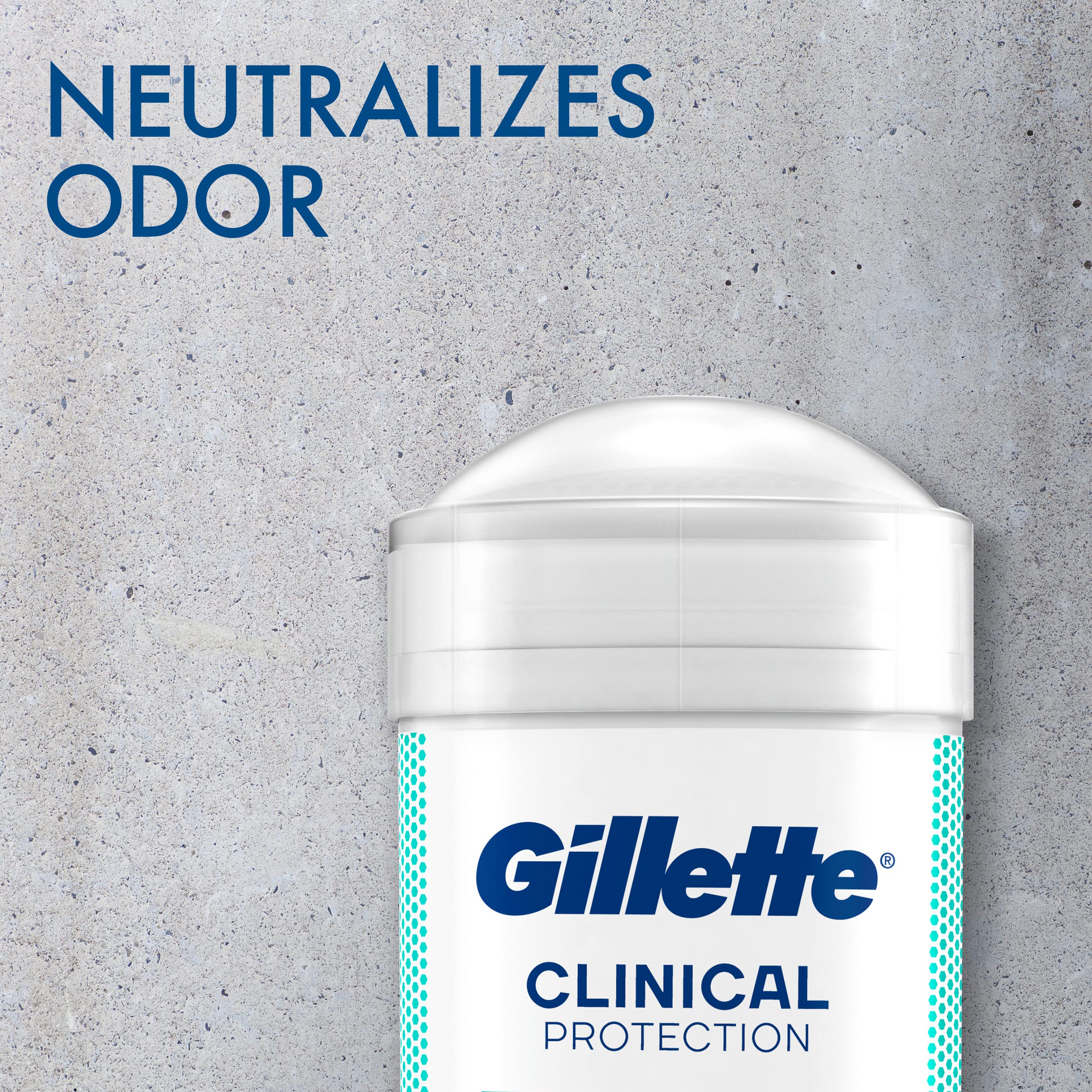 Tecnología anti-manchas blancas de Gillette Protección Clínica evita marcas.