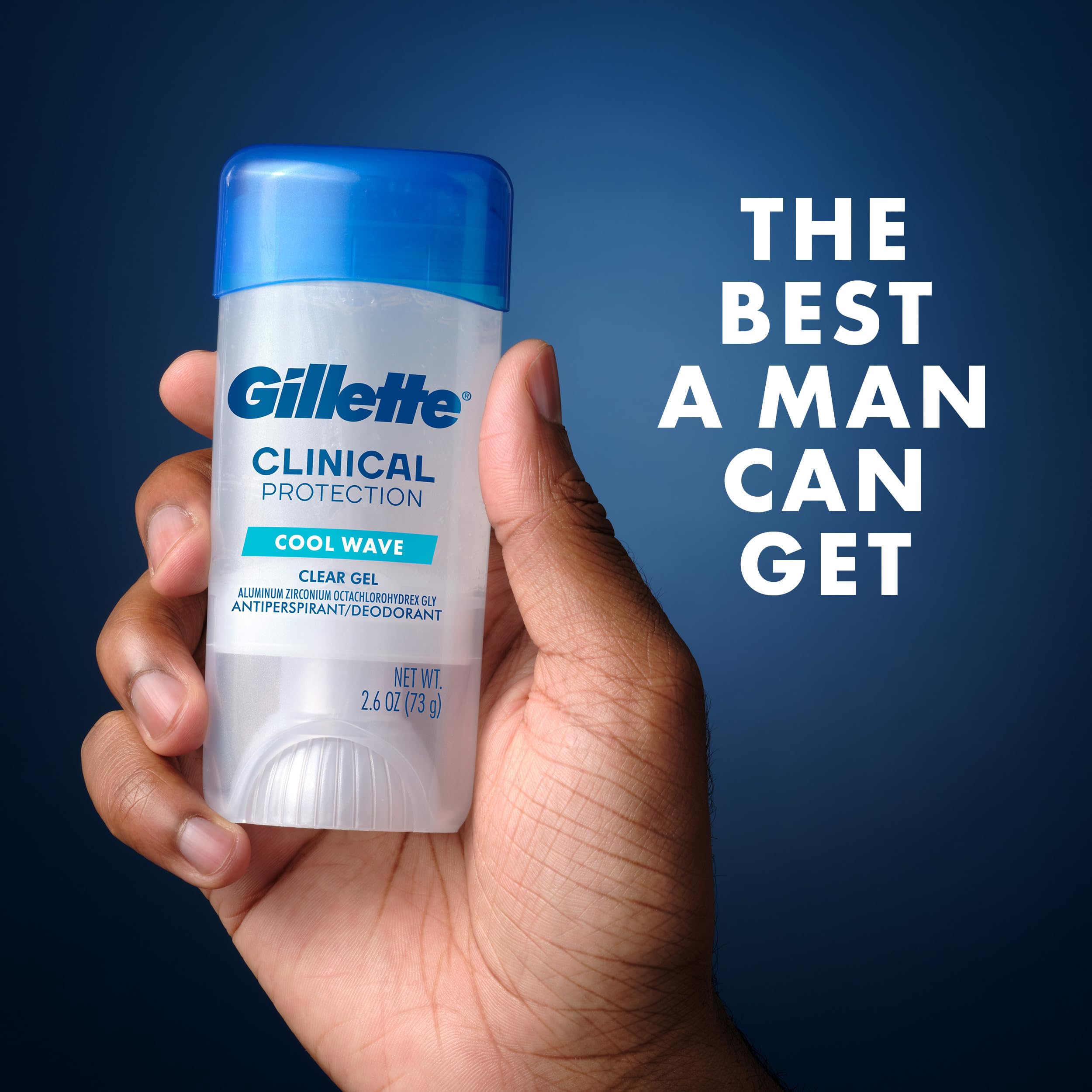 Tecnología triple de Gillette Clinical Protección para mejor rendimiento.