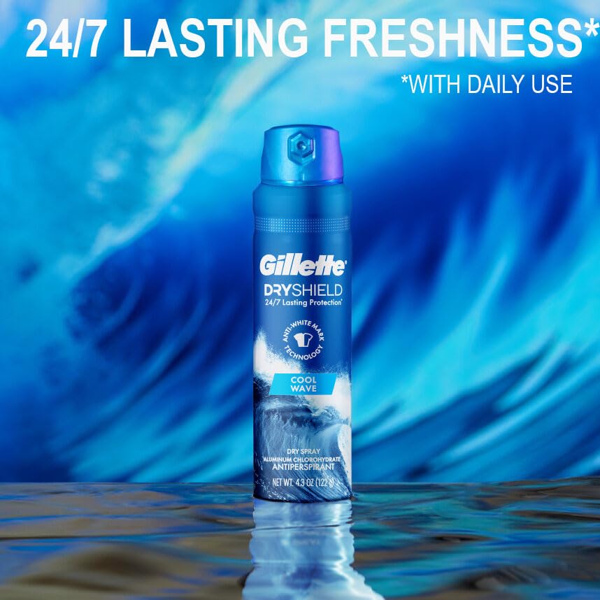 Gillette Dry Spray provides 24/7 protection during workouts